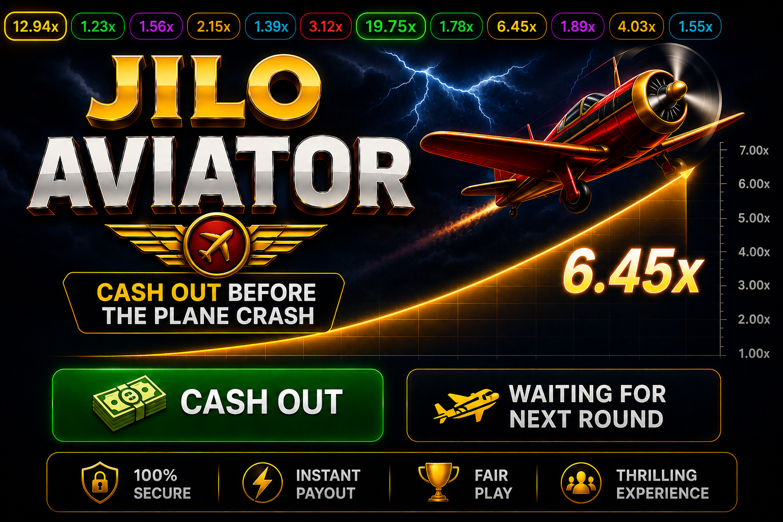Jilo Aviator game thumbnail